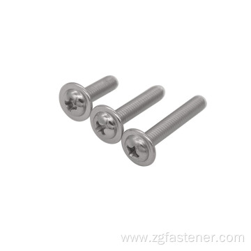 Stainless steel screw with collar